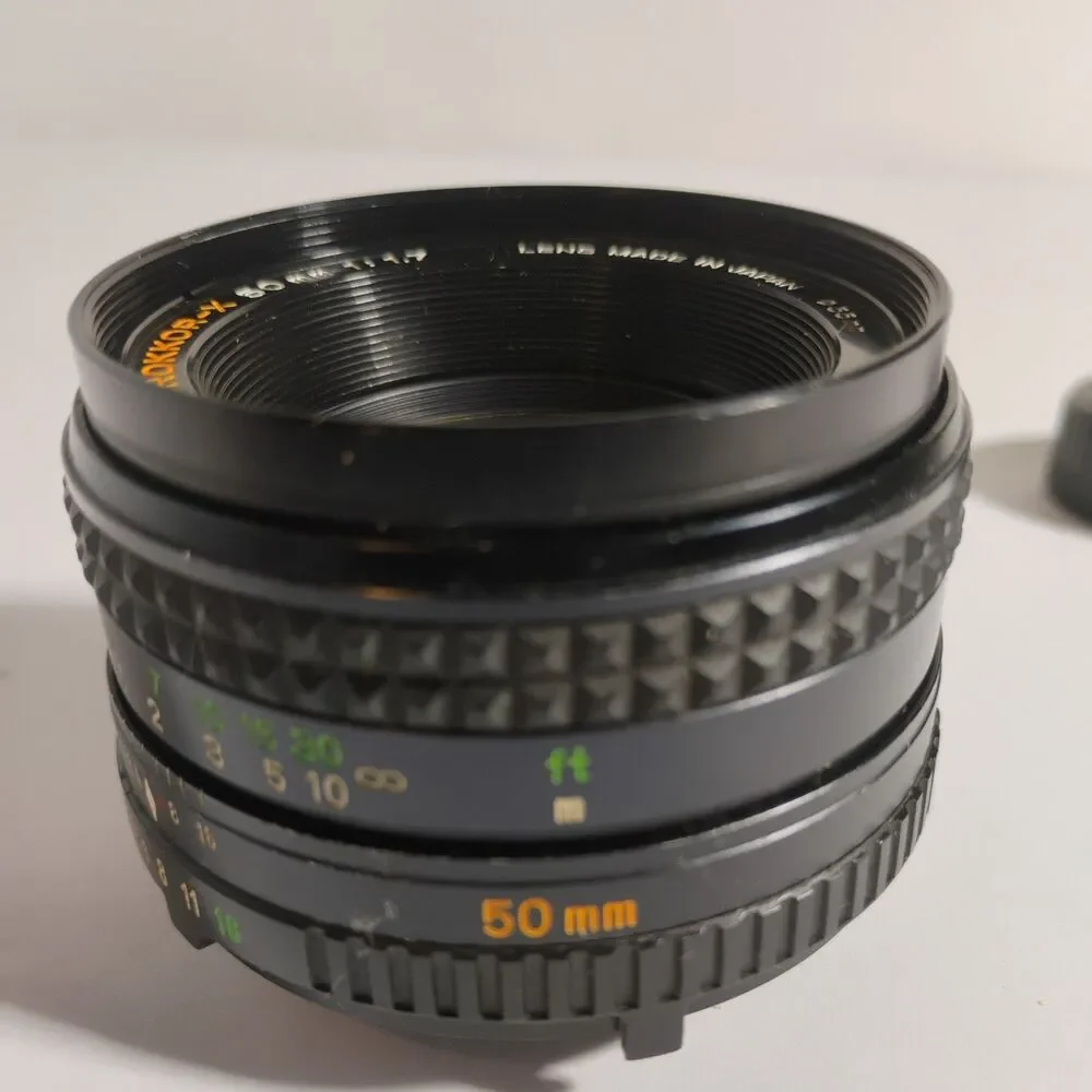 Minolta MD Rokkor-X lens 50mm 1:1.7 Japan 55mm